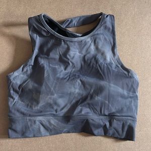 BuffBunny Meta Crop Sports Bra - Grey Quartz